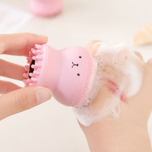 Octopus Shape Silicone Face Cleansing Brush Face Washing Product Pore Cleaner Exfoliator Face Scrub Washi Brush Skin Care TSLM1