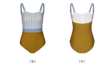 Load image into Gallery viewer, One Piece Swimsuit Women Plaid Swimwear Straps Monokini Swim Suit Trikini Padded Backless Bathing Suit High waisted  Swimwear