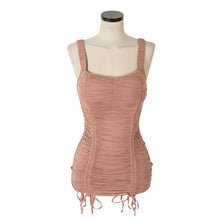 Load image into Gallery viewer, One Piece Swimsuit Women Pleated Swimwear Solid Monokini Sexy Off Shoulder Bathing Suit Female Beachwear Korea Swimwear