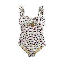 Load image into Gallery viewer, One Piece Swimwear Women Push Up Swimwear Print Swimsuit Ruffle Bathing Suit Sexy Monokini Summer Beachwear 2020 For Asian