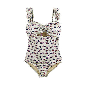 One Piece Swimwear Women Push Up Swimwear Print Swimsuit Ruffle Bathing Suit Sexy Monokini Summer Beachwear 2020 For Asian