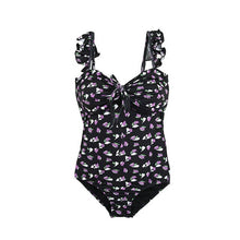 Load image into Gallery viewer, One Piece Swimwear Women Push Up Swimwear Print Swimsuit Ruffle Bathing Suit Sexy Monokini Summer Beachwear 2020 For Asian