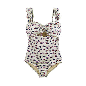 One Piece Swimwear Women Push Up Swimwear Print Swimsuit Ruffle Bathing Suit Sexy Monokini Summer Beachwear 2020 For Asian