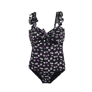 One Piece Swimwear Women Push Up Swimwear Print Swimsuit Ruffle Bathing Suit Sexy Monokini Summer Beachwear 2020 For Asian