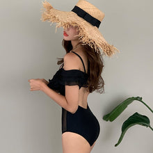 Load image into Gallery viewer, One Piece Swimwear Women Ruffle Swimwear Push Up Swimsuit Padded Bathing Suit Sexy Monokini Summer Beachwear For Asian