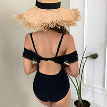 Load image into Gallery viewer, One Piece Swimwear Women Ruffle Swimwear Push Up Swimsuit Padded Bathing Suit Sexy Monokini Summer Beachwear For Asian