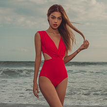 Load image into Gallery viewer, One Piece Swimwear Women Solid Swimwear Push Up Swimsuit High Quality Bathing Suit sexy Monokini Cut Out beachwear 2020 new