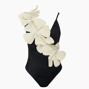 One-pc Flowers Design Bikini New 2022 Summer Sexy Bathing Suit With Push Up Halter Brazilian Swimsuit Female Swimwear Biquini