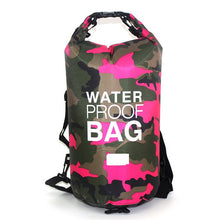 Load image into Gallery viewer, Outdoor Bag Camouflage Portable Rafting Diving Dry Bag Sack PVC Waterproof Folding Swimming Storage Bag for River Trekking