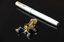 Load image into Gallery viewer, Outdoor Stream Portable Pocket Telescopic Mini Fishing Rod Pole Pen Shape Folded River Lake Fishing Rod With Reel Wheel
