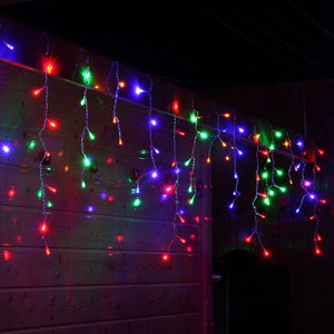 Outdoor Street Garland 5/8/12M Waterproof Connecter Icicle Lights Decors for Yard Eaves Roof Corridor Porch Gazebo UK EU Plug in