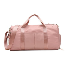 Load image into Gallery viewer, Outdoor Waterproof Nylon Sports Gym Bags Men Women Training Fitness Travel Handbag Yoga Mat Sport Bag with shoes Compartment