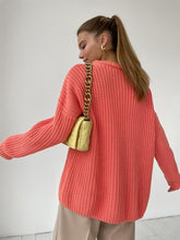 Load image into Gallery viewer, Oversized Chunky Sweater Women Long Sleeve Street Y2k Casual Loose Sweaters Cashmere Solid Knitted Tops for Women Autumn Winter