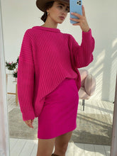 Load image into Gallery viewer, Oversized Chunky Sweater Women Long Sleeve Street Y2k Casual Loose Sweaters Cashmere Solid Knitted Tops for Women Autumn Winter