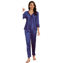 Load image into Gallery viewer, Pajama suit women's spring and autumn long-sleeved trousers home clothes sexy casual ladies pajamas