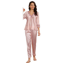 Load image into Gallery viewer, Pajama suit women's spring and autumn long-sleeved trousers home clothes sexy casual ladies pajamas