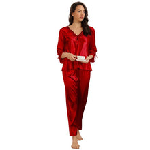 Load image into Gallery viewer, Pajama suit women's spring and autumn long-sleeved trousers home clothes sexy casual ladies pajamas