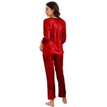 Load image into Gallery viewer, Pajama suit women's spring and autumn long-sleeved trousers home clothes sexy casual ladies pajamas