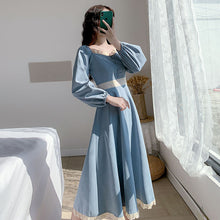 Load image into Gallery viewer, Palace Style French Retro Dress Female Long-sleeved Autumn and Winter 2021 New Style Long Temperament