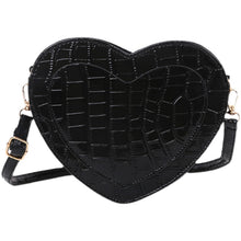 Load image into Gallery viewer, Patent Leather Women Shoulder Crossbody Bags Peach Heart Shape Ladies Small Messenger Bag Female Lovely Clutch Purse Handbags