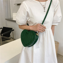 Load image into Gallery viewer, Patent Leather Women Shoulder Crossbody Bags Peach Heart Shape Ladies Small Messenger Bag Female Lovely Clutch Purse Handbags