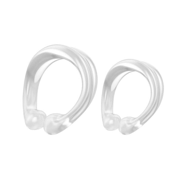 Penis Rings 2PCS Male Foreskin Correction Cock Rings Chasity Cage Training Device Delay Ejaculation Sex Toys for Men Couple