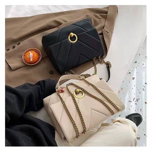 Pequena corrente de couro do plutônio crossbody sacos para as mulheres 2021 inverno marca bolsas tendência senhora designer femi