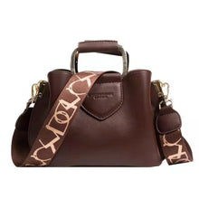 Load image into Gallery viewer, Pequeno couro do plutônio bolsa de ombro crossbody com alça curta para as mulheres  hit inverno moda casual bolsas e bolsas