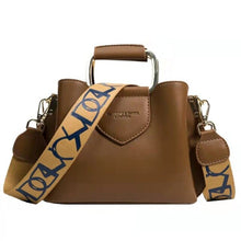 Load image into Gallery viewer, Pequeno couro do plutônio bolsa de ombro crossbody com alça curta para as mulheres  hit inverno moda casual bolsas e bolsas