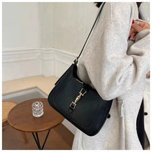 Load image into Gallery viewer, Personalized lock 2021 new fashion retro messenger bag ladies underarm commuter big bag