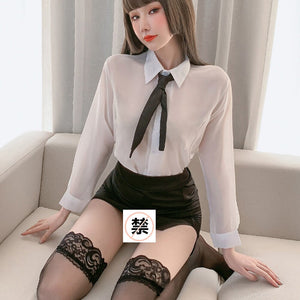 Perspective Teacher Suit Outfit Sexy Hot Erotic Overalls Fantasias Femme Costume Secretary Uniform Cosplay Sex Crazy Excitement