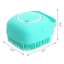 Load image into Gallery viewer, Pet Dog Shampoo Massager Brush Cat Massage Comb Grooming Scrubber Shower Brush for Bathing Short Hair Soft Silicone Brushes