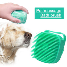 Load image into Gallery viewer, Pet Dog Shampoo Massager Brush Cat Massage Comb Grooming Scrubber Shower Brush for Bathing Short Hair Soft Silicone Brushes
