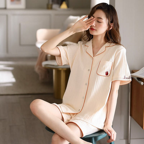 Pijamas Women Pyjamas XXL Pajamas Casual Comfortable Homewear Two-Piece Sleepwear Female Summer Set Women