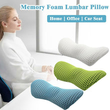 Load image into Gallery viewer, Pillow Slow Rebound Pressure Waist Cushions Memory Foam Support Lumbar Spine Cushion on Chair Seat Car Orthopedic Pillow Mat