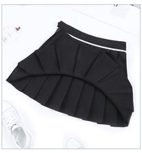 Load image into Gallery viewer, Pink Pleated Satin Skirt School Vacation Sexy Skirt High Waist Pleated Mini Skirt Women&#39;s Fashion Slim Waist Casual Tennis Skirt