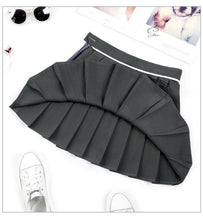Load image into Gallery viewer, Pink Pleated Satin Skirt School Vacation Sexy Skirt High Waist Pleated Mini Skirt Women&#39;s Fashion Slim Waist Casual Tennis Skirt