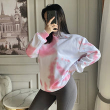 Load image into Gallery viewer, Pink Tie Dye Autumn Woman&#39;s Hoodies Female Loose Cotton Thicken Warm Women Sweatshirts Fashion Vintage Tops Clothes Pullover