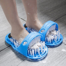 Load image into Gallery viewer, Plastic Remove Dead Skin Massage Slipper Foot Scrubber Bath Shoe with Brush Household Bathroom  Foot Cleaning Brush Slipper