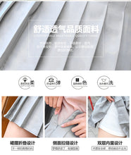 Load image into Gallery viewer, Pleated Skirt Student 2021 Spring Summer Preppy White Black Short Skirt Cute Korean Ladies High-waisted A Line Skirts Asian Size