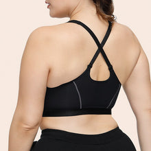 Load image into Gallery viewer, Plus Size Bra Top Quality Front Closure Sports Bra Shockproof Fitness Yoga Push Up Underwear Women&#39;s Back Cross C D E Cup