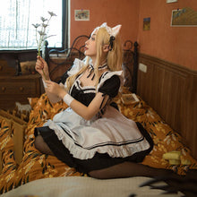 Load image into Gallery viewer, Plus Size Sexy Maid Costume Japanese Anime Cosplay Costume Women Retro Lovely Maid Lolita Dress French Waiter Uniform Outfit