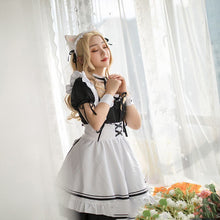 Load image into Gallery viewer, Plus Size Sexy Maid Costume Japanese Anime Cosplay Costume Women Retro Lovely Maid Lolita Dress French Waiter Uniform Outfit