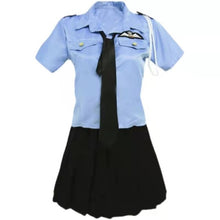 Load image into Gallery viewer, Police Stewardess Cosplay Costumes Womens Sexy Anime Cosplay Lingerie Sailor Uniform Sexy Skirt for Sex Role Play Maid Outfits