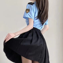 Load image into Gallery viewer, Police Stewardess Cosplay Costumes Womens Sexy Anime Cosplay Lingerie Sailor Uniform Sexy Skirt for Sex Role Play Maid Outfits