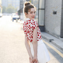 Load image into Gallery viewer, Polka Dot Blouse Girls Shirts Sweet  Lovely Lolita  Lace Ruffle Long Sleeve Shirt Women Princess Costume Tops  Bow