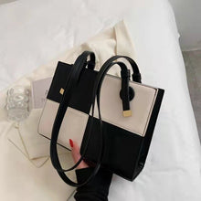 Load image into Gallery viewer, Popular small bag female 2021 new fashion stitching contrast color one-shoulder messenger small square bag