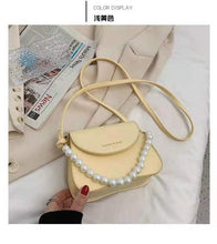 Load image into Gallery viewer, Popular small bags female bags 2021 new trendy fashion texture one-shoulder messenger bag female net red pearl handbag