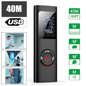 Portable 40M Rangefinder Smart Digital Laser Multifunctional LCD Digital Laser Rangefinder Handheld Distance Measuring Meter