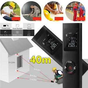 Portable 40M Rangefinder Smart Digital Laser Multifunctional LCD Digital Laser Rangefinder Handheld Distance Measuring Meter